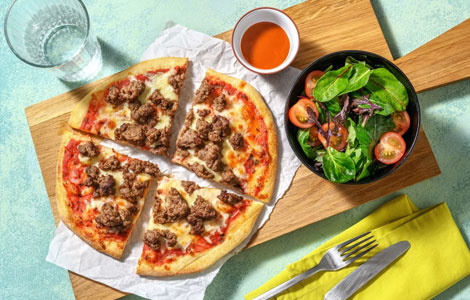 Spicy Beef Pizza